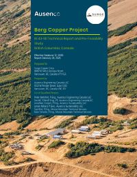First page of Surge Copper, NI 43-101 Technical Report and Pre-Feasibility Study (2026)